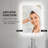Dimmable Bathroom Mirror with LED Lights, 3 Colors, and Defogging for Enhanced Visibility and Modern Convenience.-165017404