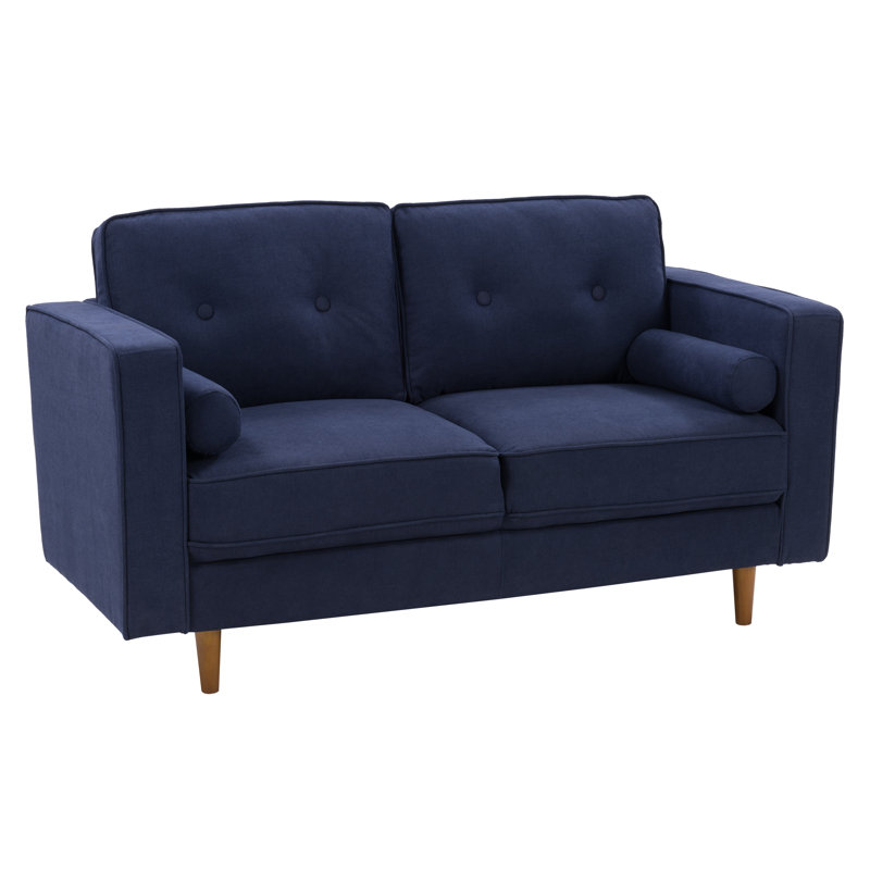 Causeuse Auxence, Polyester bleu marine