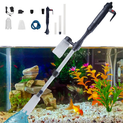 Aquarium Gravel Cleaner 4 1 Automatic Siphon Vacuum Cleaner For Water Changer Wash Sand Aquarium Cleaning Tools
