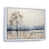 White Floater Framed