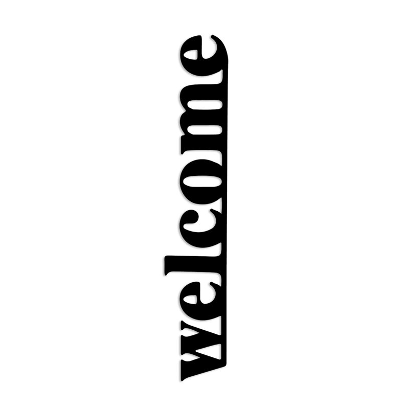 Stylish Decorative Metal Wall Accessory, Black, 7.1 x 38.6 inches | 100% Metal Construction, Thickness: 0.06 inches | Easy Wall Mounting Design, Perfect for Modern Home Decor & Art Displays