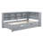 Wooden Loann Size DayBed with Loann Trundle, DayBed with Storage Shelf and USB Charging Ports-855525958-855525957