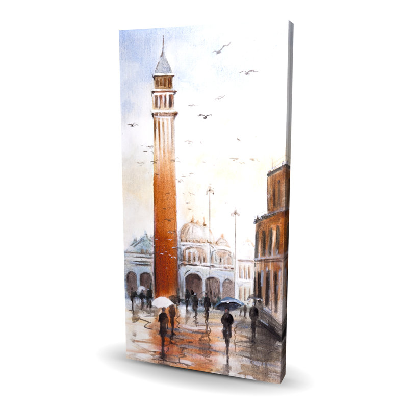 Art carré sur la place Saint-Marc, Venise | Illustration de décoration intérieure