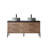 Norvell 60 " W Freestanding Standard Free Standing 2 Double Vanity Bathroom Vanity With Stone Top
