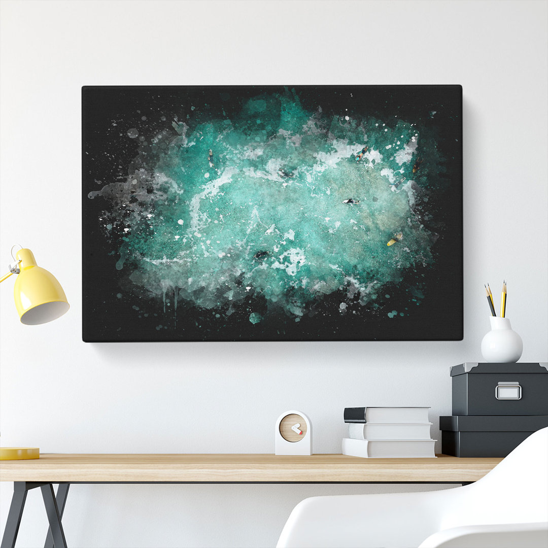 Bodyboarding In The Gold Coast Australia - Wrapped Canvas