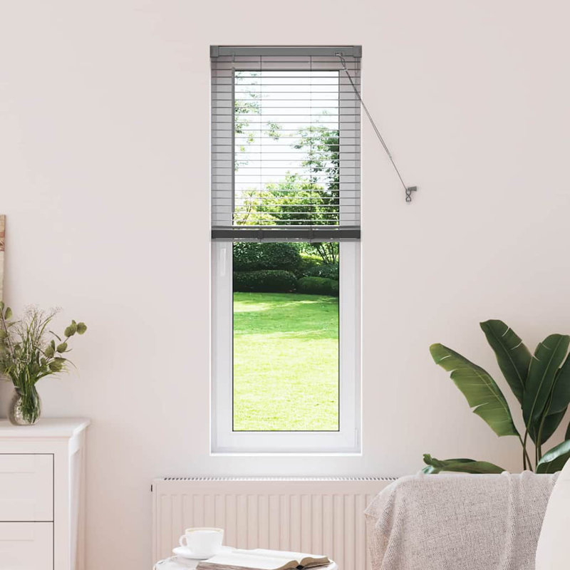 Horizontal/Venetian blind, Dark Gray, 130cm L x 50cm W