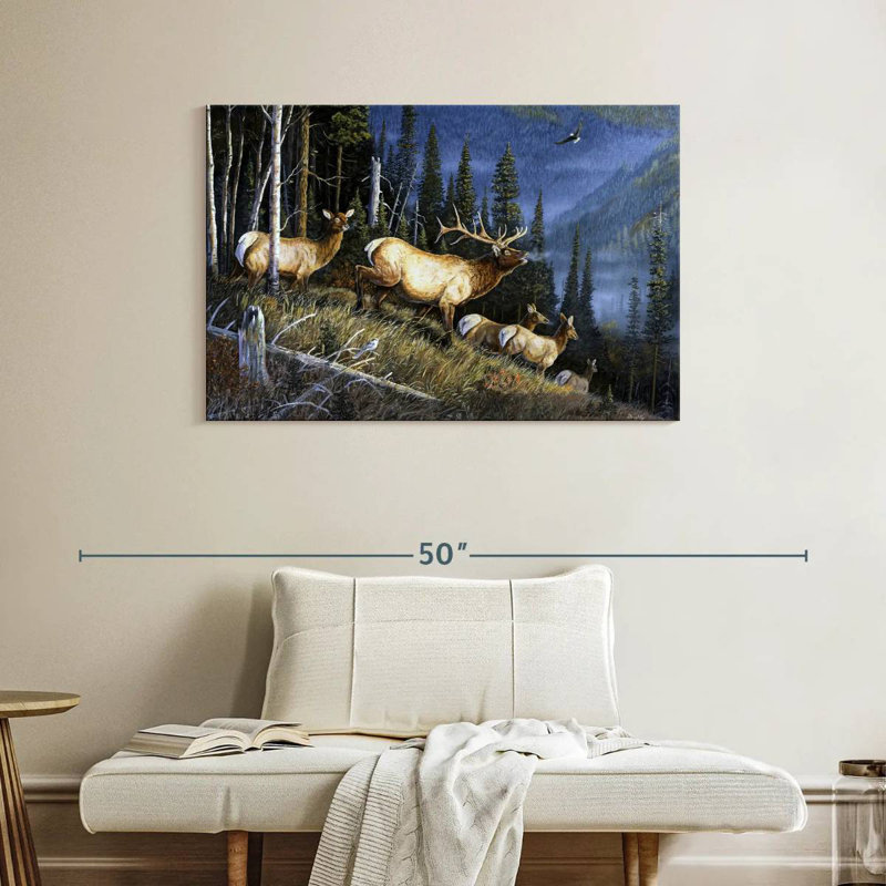 Brampt Eagle Mountain Fauna, 26" H x 39" W