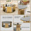 Table basse circulaire en acier inoxydable