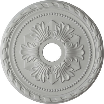 20 médaillons de plafond Palmetto de 20 7/8 po x 3 5/8 po x P 1 5/8 po (convient aux auvents de 5 po ou moins)