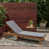 Teak Frame / Dark Gray Cushion