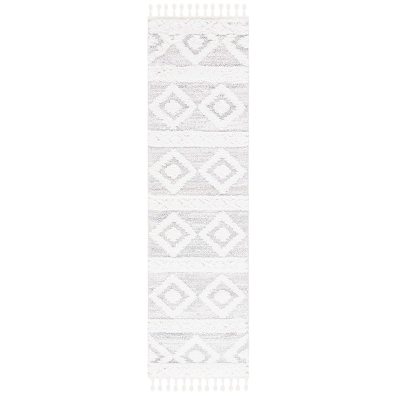 Tapis ivoire / beige Hugley, Tapis de couloir 2 pi 3 po x 8 pi