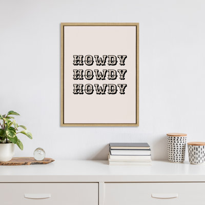 «Howdy Western» par Honey Island Studio, reproduction d'art sur toile encadrée