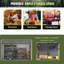 8 Ft. X 10 Ft. Large Outdoor Lean To Storage Shed With Floor and Three Doors