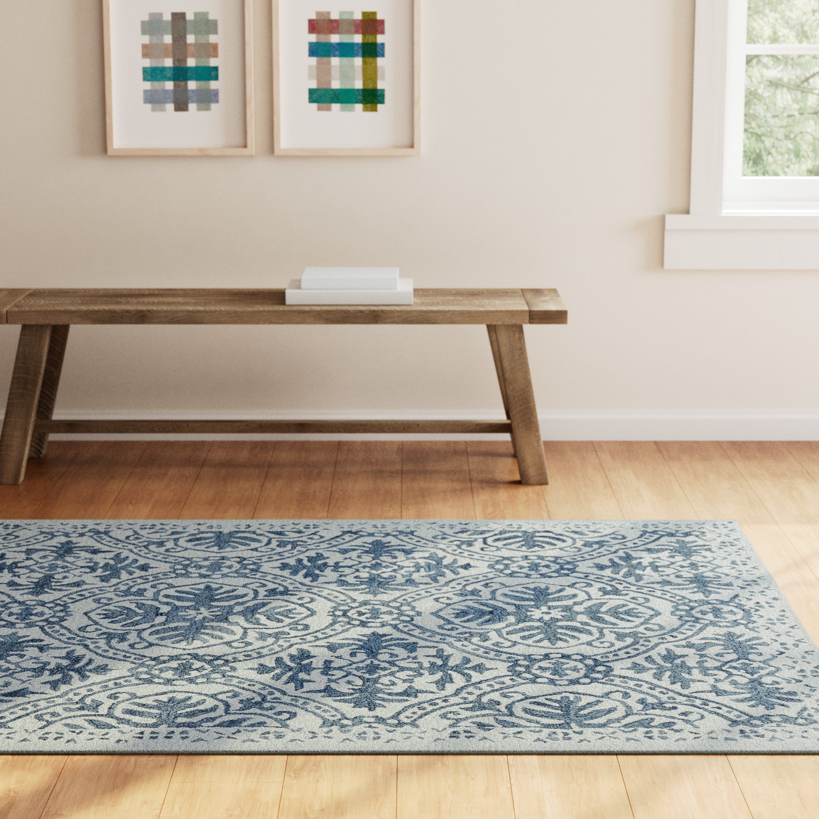Nina Hand-Tufted Oriental Rug, Rectangle 4' x 6'
