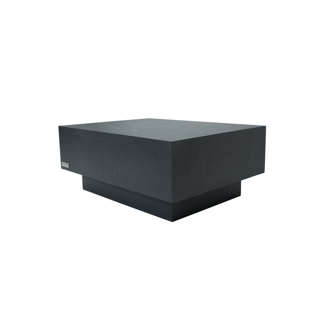 TEVERE Rechteckiger Couchtisch aus Beton 86 x 66 x 35,6 cm