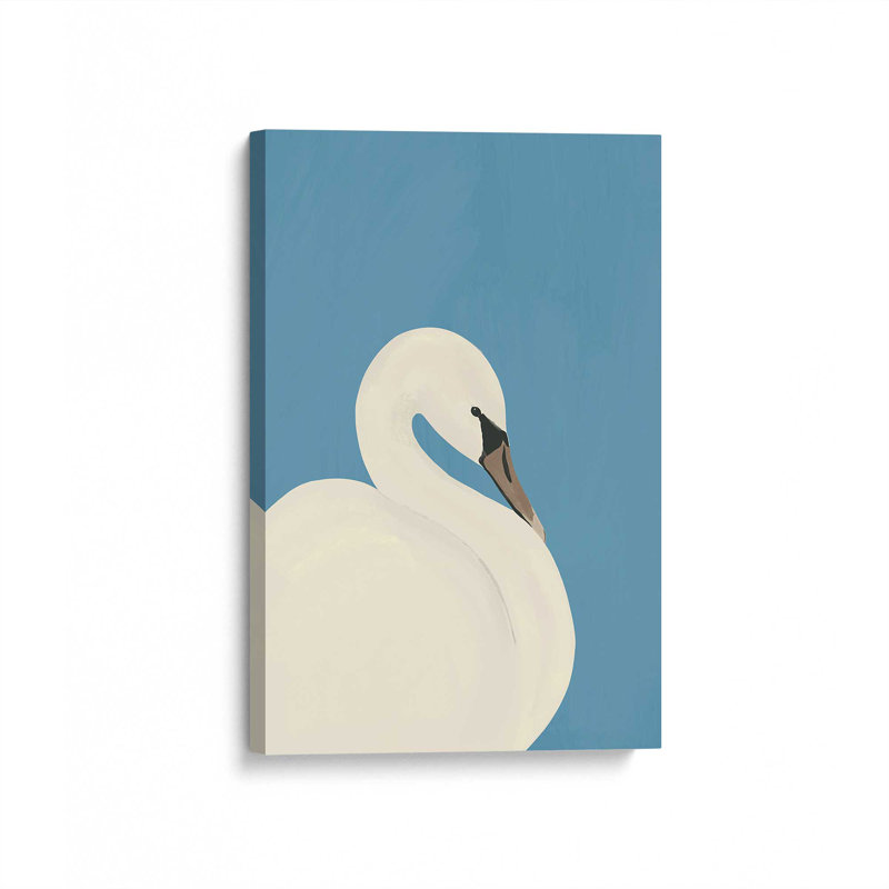 «White Swan 3» par Thingdesign, reproduction d'art, H 32 po x l 24 po, Toile tendue, Ne s’applique pas