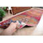 Tapis de couloir turc rétro avec motifs géométriques parfaits pour orner les couloirs et les salons