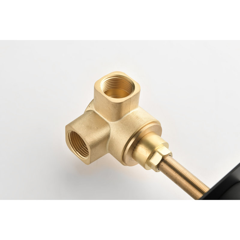 Master Shower Volume Control Valve Body. Adjustable Brass Handle. 3/4" Cast Metal. Corrosion Resistance Feature. Rust Proof. Matt Black. Effortless To Setup. 3.49 In. W X 2.24 H D. 1.99 Lb Control.