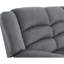 Fauteuil inclinable recouvert de tissu gris avec 8 ressorts, structure en bois franc renforcé, 30,29 po Largeur du produit