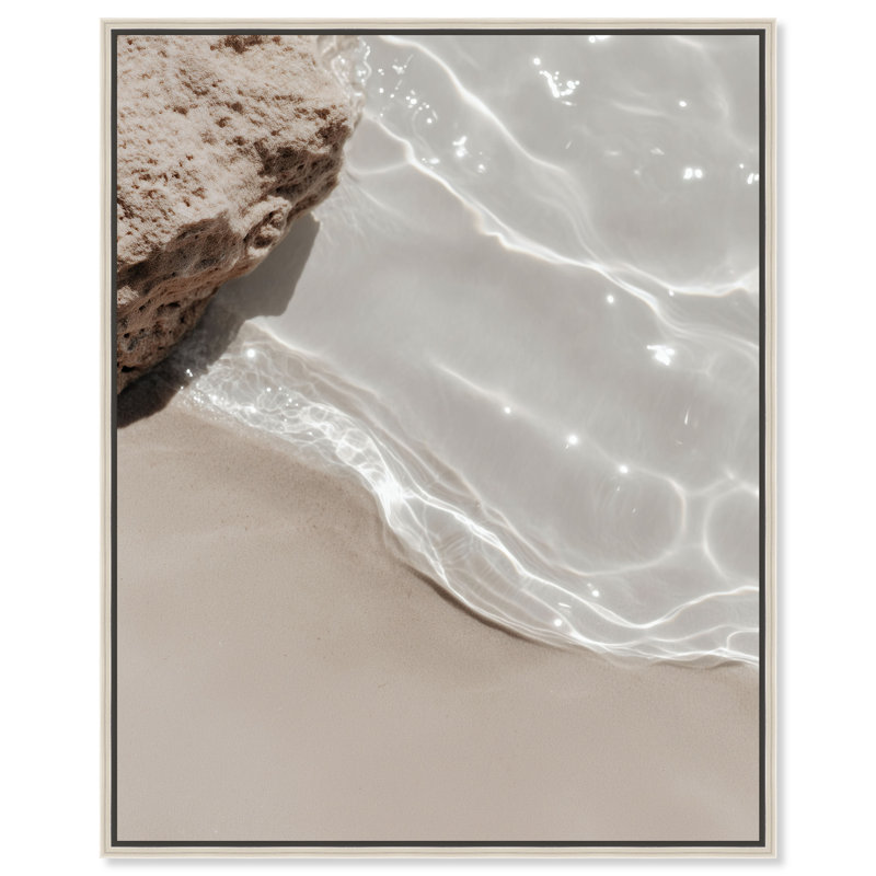 Crystalline Ripples Print by Oliver Gal, 37"H x 31"W, Silver Floater Frame