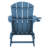 Dalson 5-Piece Plastic Adirondack Chair with Side Table and Ottomans-95981044
