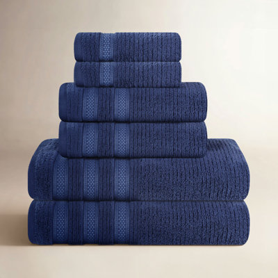 Ilseruth 6-Piece Zero-Twist Cotton Towel Set
