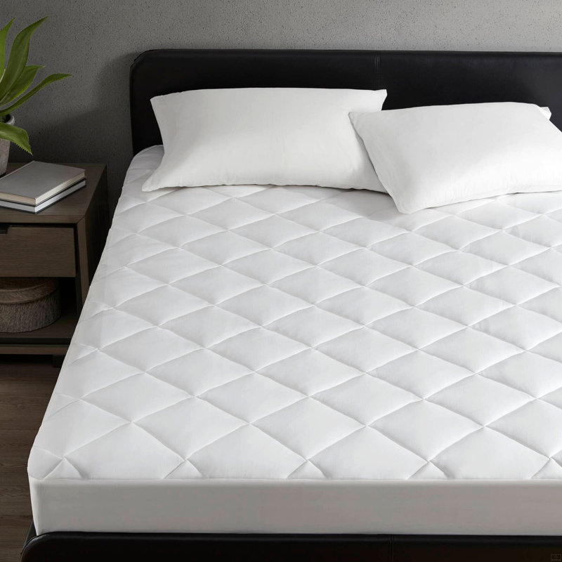 Surmatelas à poches profondes blanc, Grand lit
