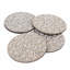 Sparkles Home | Ensemble de sous-verres avec support Madison Avenue | Acier inoxydable et pierres du Rhin | 4 pièces-61495343