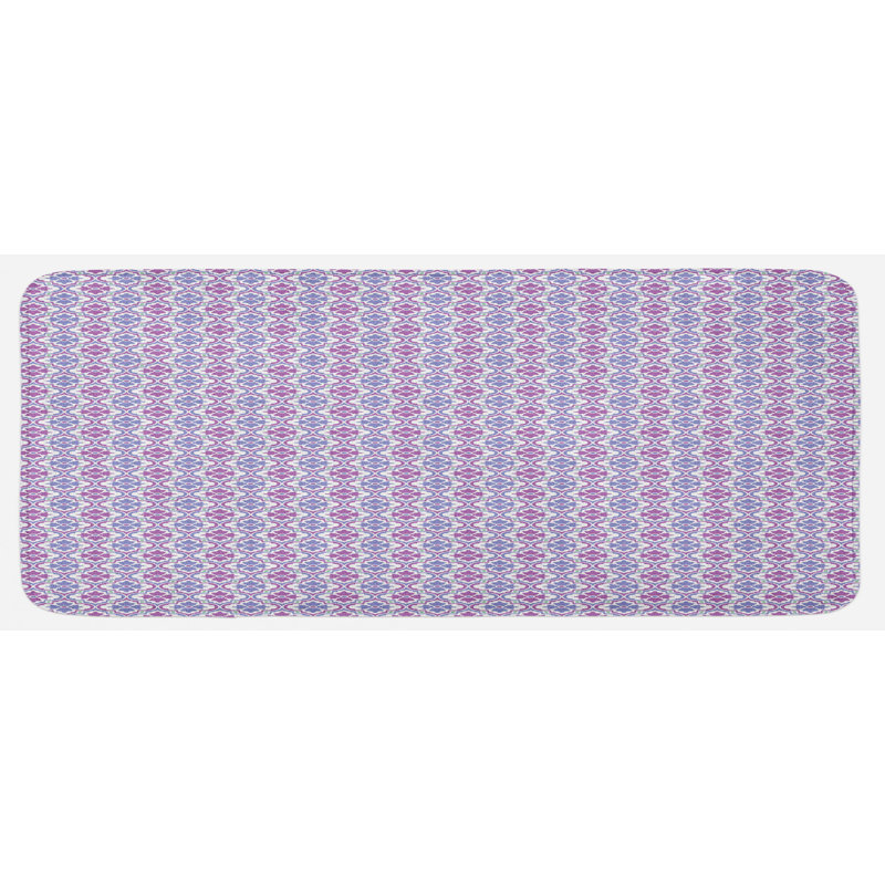 Traditional Floral Synthetic Kitchen Mat
