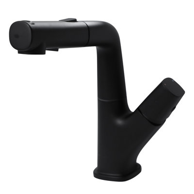 Pull Down Bathroom Faucet 1 Hole Bathroom Sink Faucet 3 Mode Stainless Steel Bathroom Faucet