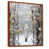 Toile avec cadre flottant brun