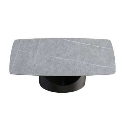 Aliyas 63" & 70.87" Stone Pedestal Dining Table