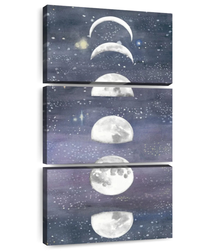 Carte de la lune II, H 32 po x l 15 po