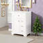 Meuble-lavabo de 24 po avec lavabo en bois de pin massif et panneau de fibres à densité moyenne, 3 tiroirs et armoire, support de rangement-1099663419