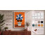Geometric Daisy Bloom Mid-Century 1 Piece Wrapped Canvas Wall Art-1327618322-1327618326