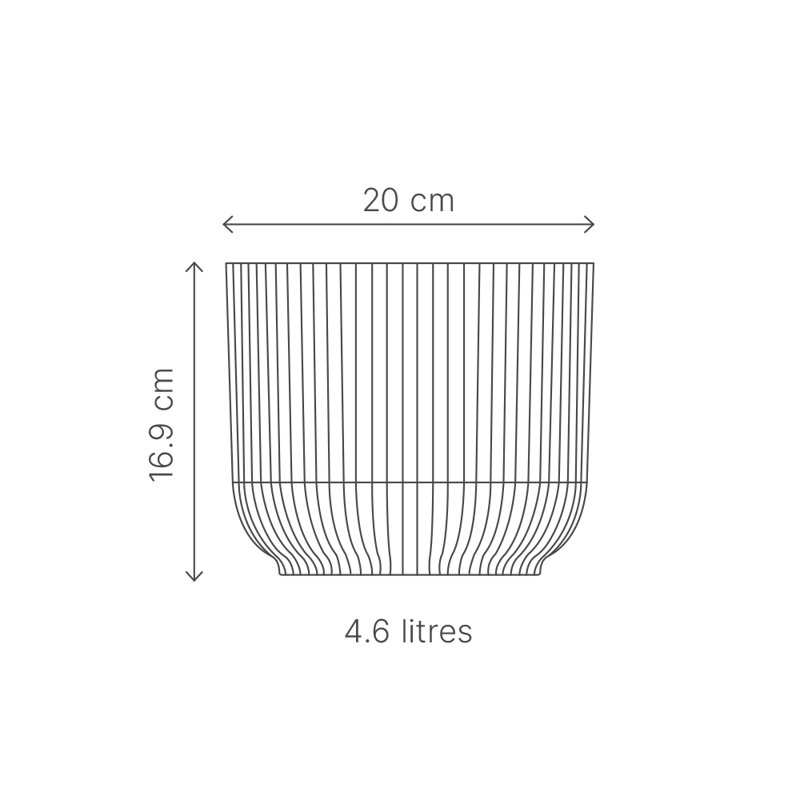 Jaxzan Pot Planter, 16.9 x 20 x 16