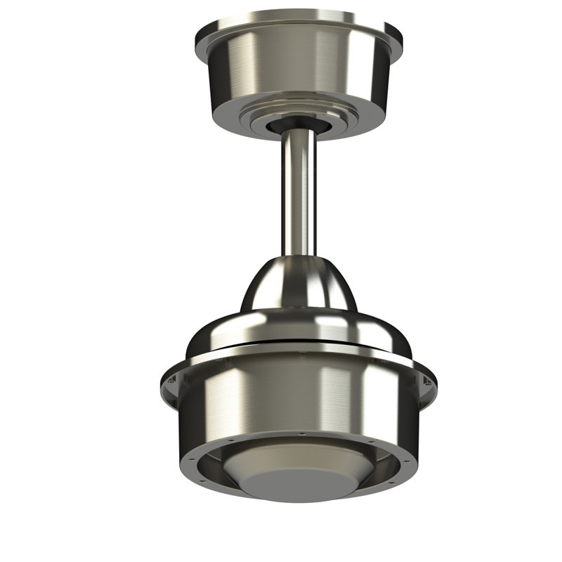 Wrap Custom Indoor/Outdoor Ceiling Fan DC Motor- Brushed Nickel, Brushed Nickel