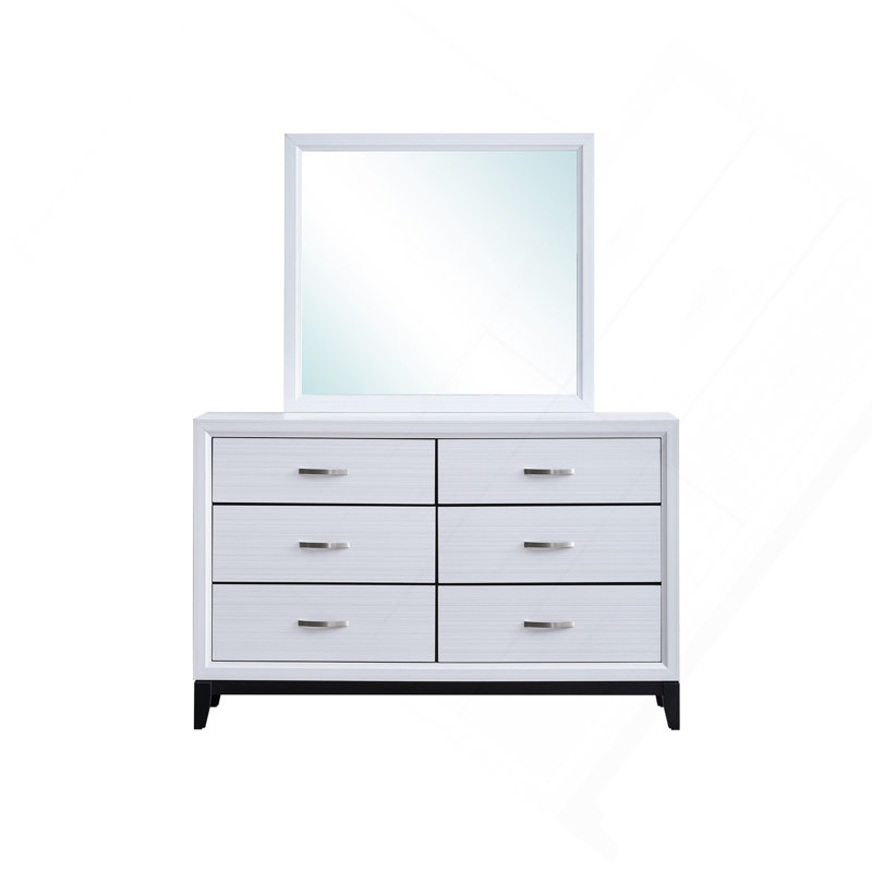 Commode Glasgow G04390-D (miroir non inclus), blanc, Blanc