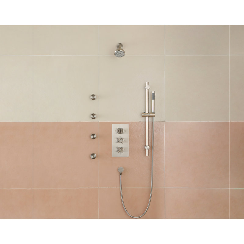 All-In-One Kit with Rough in-Valve, Brushed Nickel