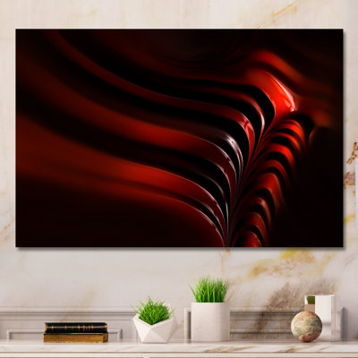 Abstrait vortex rouge - Photographie sur toile