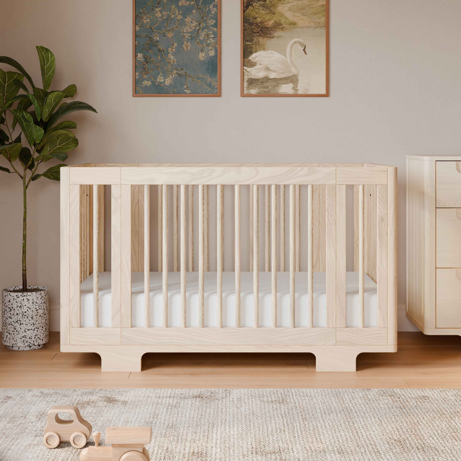 Yuzu Pine 8-in-1 Convertible Crib, Washed Natural 