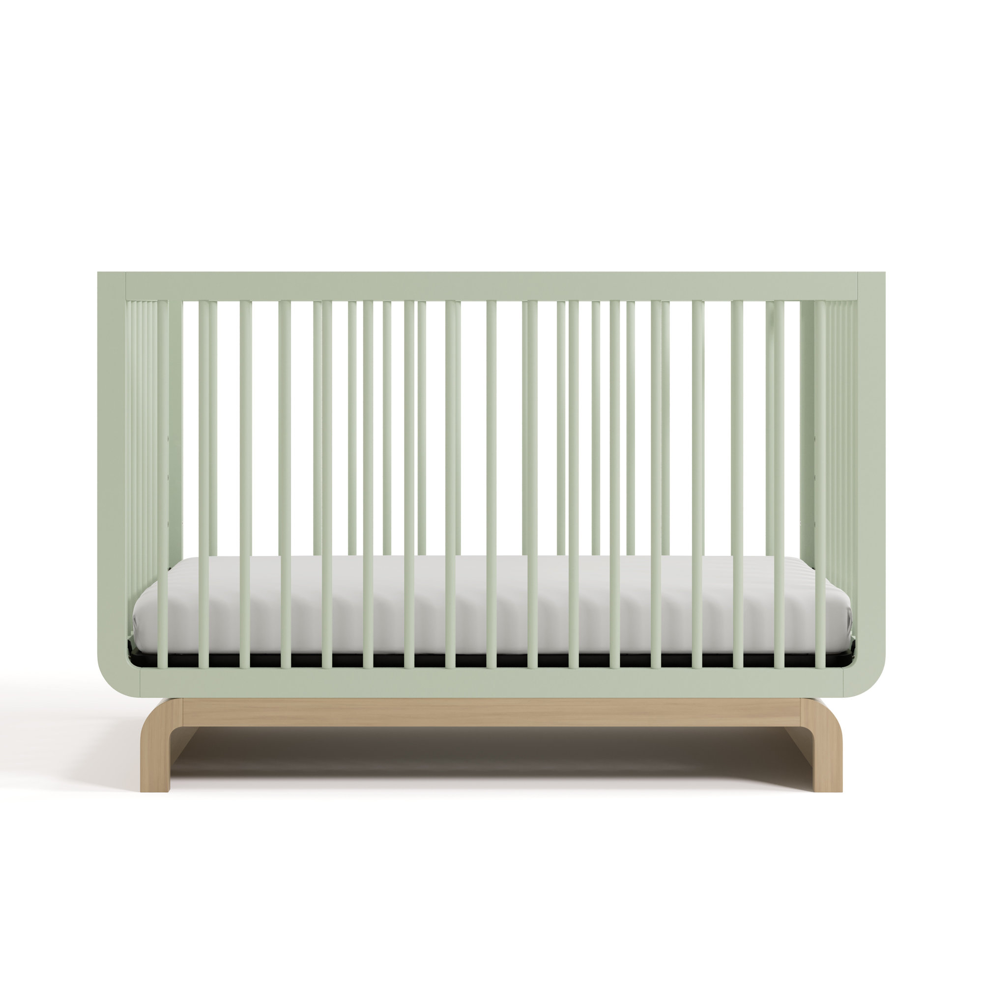 Santorini 5-In-1 Convertible Crib, Sage/Driftwood, Crib