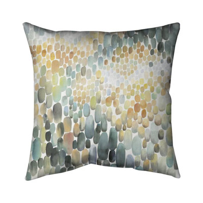 Cluster of circles - 20"x20" Throw pillow cover - Poly twill - Print on demand