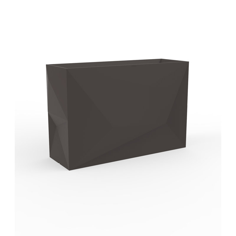 Faz Jardiniere Resin Pot Planter, 31.5" H x 49.5" W x 15.75" D, Bronze