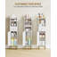 Bathroom Storage Cabinet, Corner Floor Cabinet with Drawers and Doors, Narrow Toilet Paper Holder, Bathroom Organizer with Adjustable Shelf, for Small Spaces, White-1458044321-1458044323