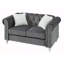 Causeuse moderne grise pour des intérieurs confortables-926710302