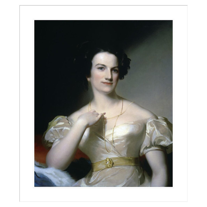 Portrait of Mrs Benjamin Tevis (Mary M. Hunter) by Thomas Sully -Framed Giclee Print, 38.81" H x 33.5" W