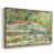 Toile avec cadre flottant or