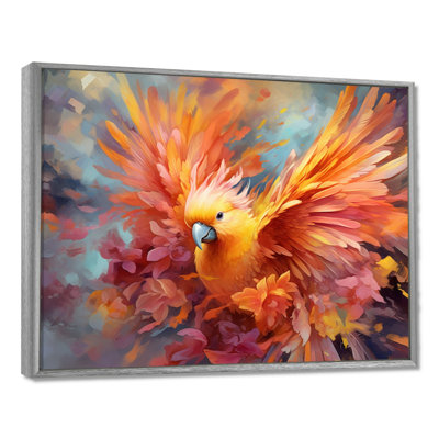 «Tropical Parrot I», art mural sur toile