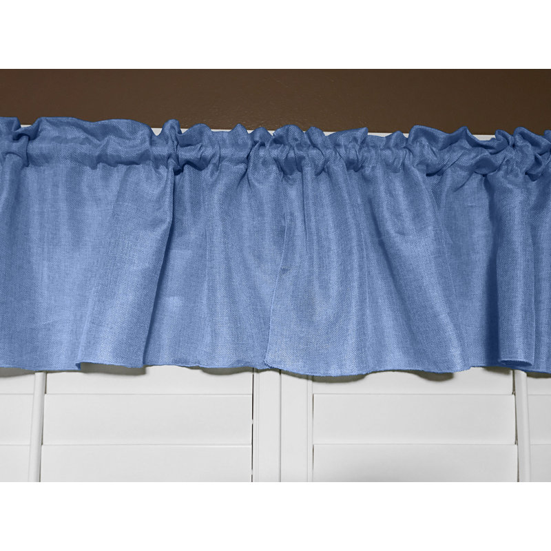 Cantonnière sur mesure l 58 po, L 58 po x L 32 po, Bleu